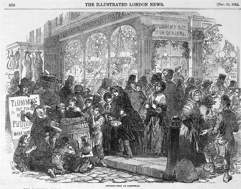 1852 grocers shop xmas
